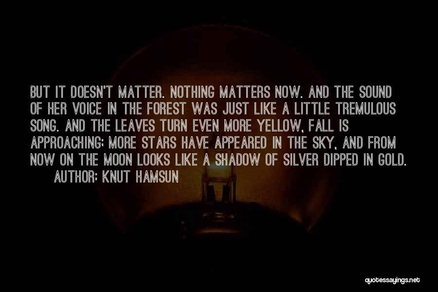 Approaching Fall Quotes By Knut Hamsun