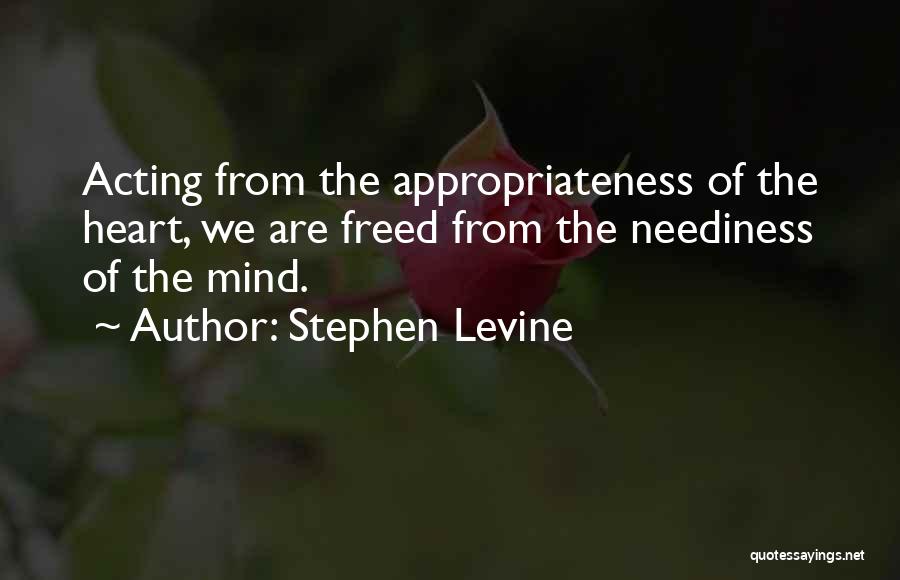 Appropriateness Quotes By Stephen Levine