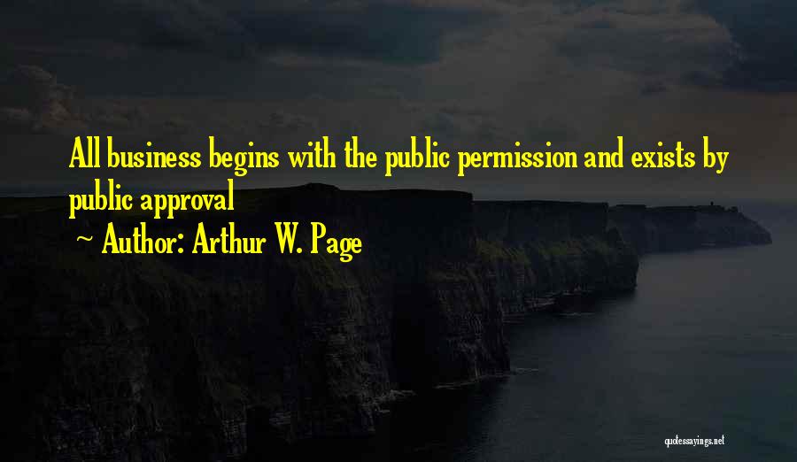 Approval Quotes By Arthur W. Page