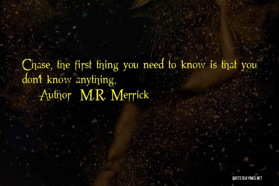 Approver Synonym Quotes By M.R. Merrick