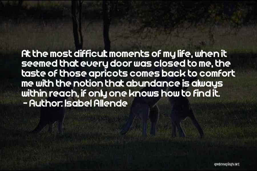 Apricots Quotes By Isabel Allende
