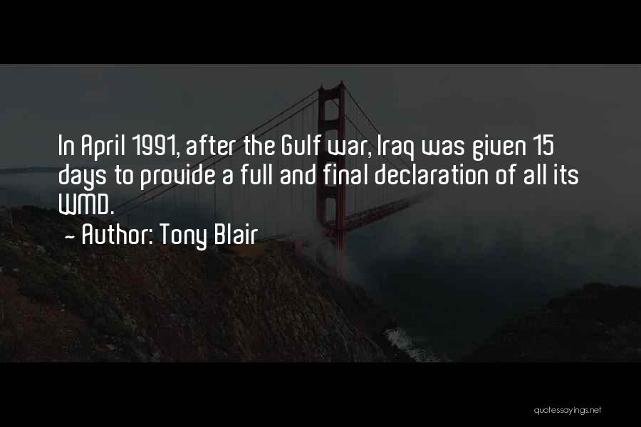 April 15 Quotes By Tony Blair