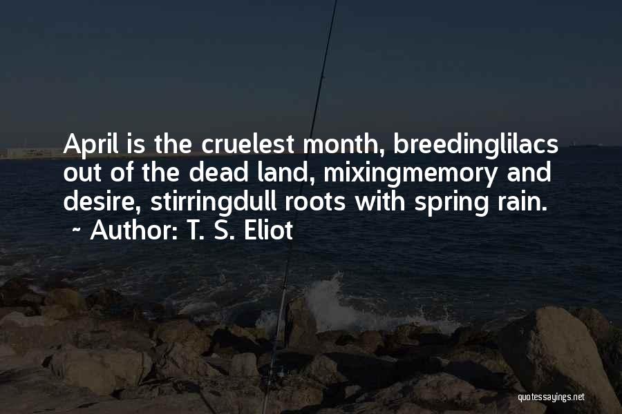 April Quotes By T. S. Eliot