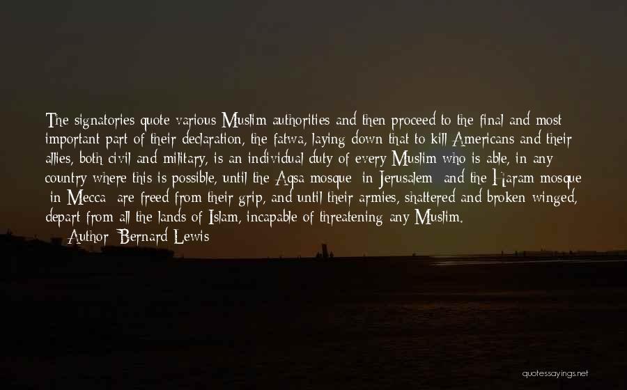 Aqsa Quotes By Bernard Lewis