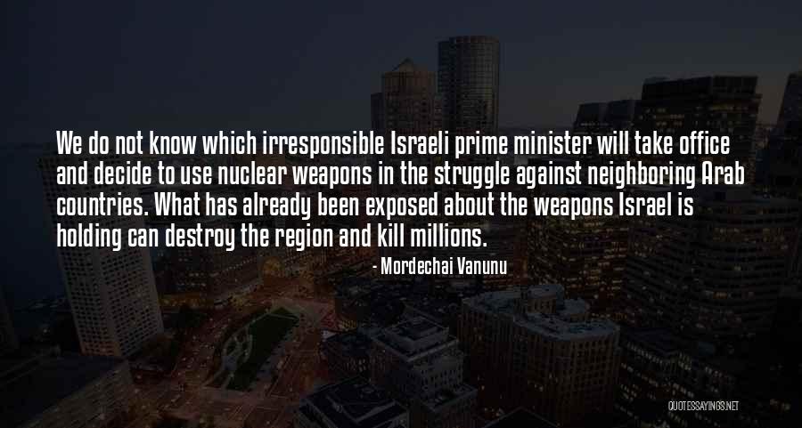 Arab Countries Quotes By Mordechai Vanunu