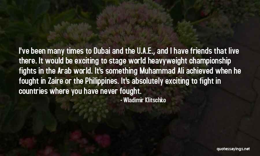 Arab Countries Quotes By Wladimir Klitschko