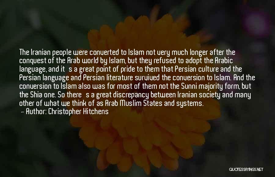 Arabic Culture Quotes By Christopher Hitchens