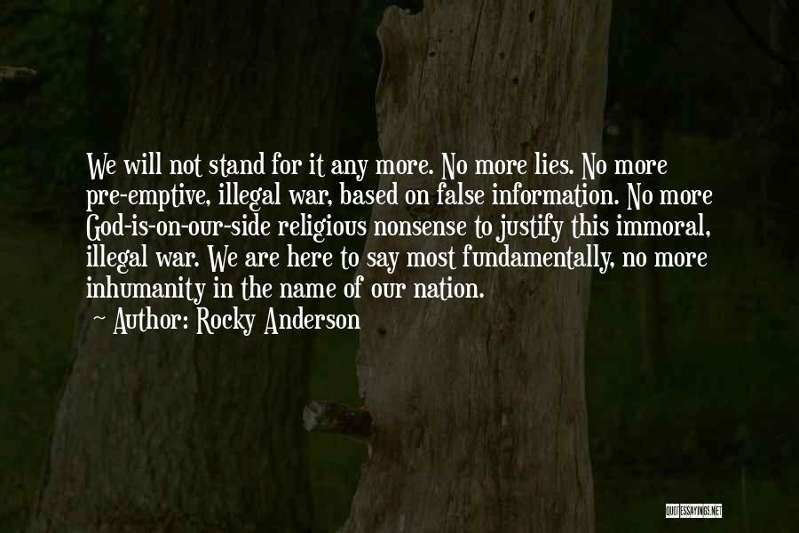 Aral Muna Quotes By Rocky Anderson