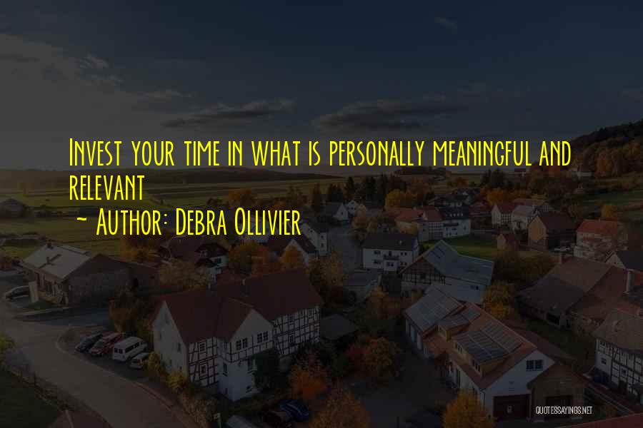 Aramsombatdee Quotes By Debra Ollivier