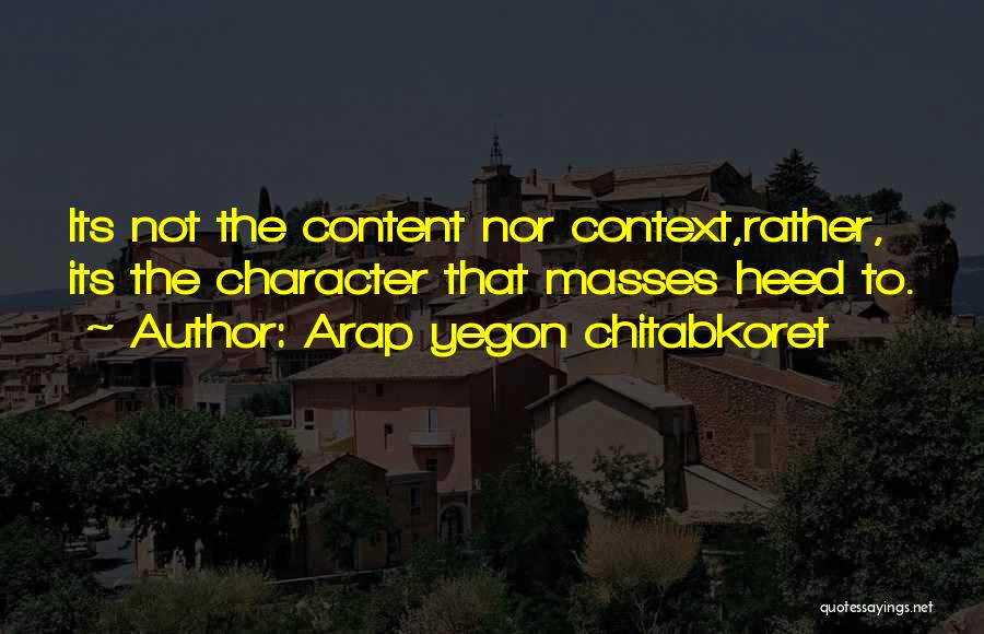 Arap Yegon Chitabkoret Quotes 1307166