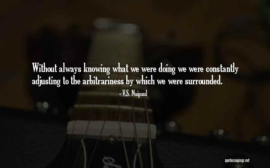 Arbitrariness Quotes By V.S. Naipaul Arbitrariness Quotes By V.S. Naipaul