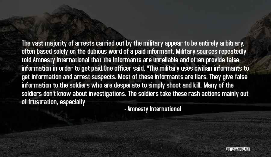 Arbitrary Arrest Quotes By Amnesty International Arbitrary Arrest Quotes By Amnesty International