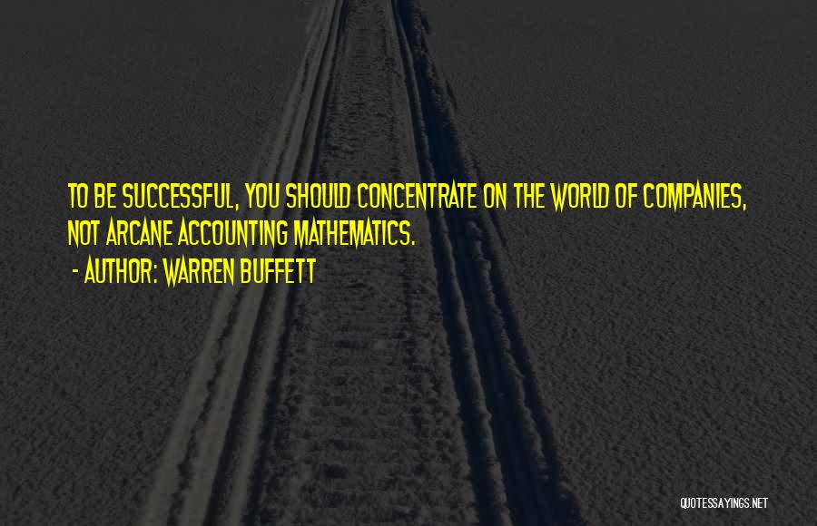 Arcane Quotes By Warren Buffett