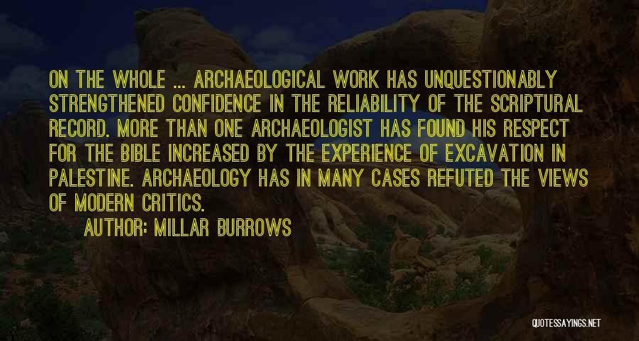 Archaeological Quotes By Millar Burrows