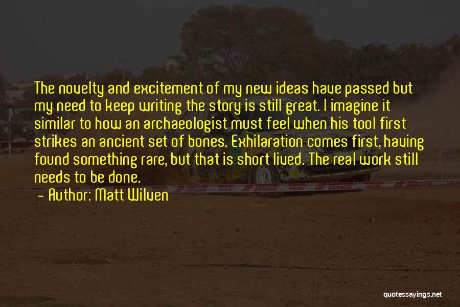 Archaeologist Quotes By Matt Wilven