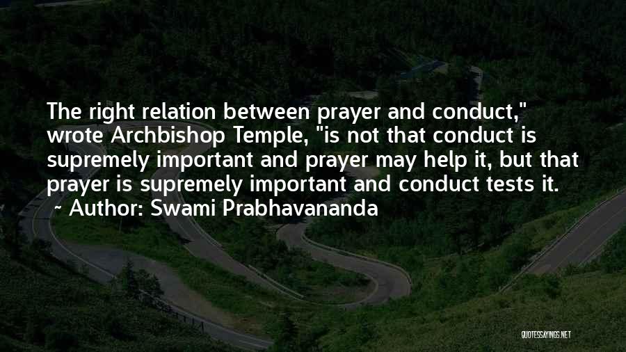 Archbishop Temple Quotes By Swami Prabhavananda