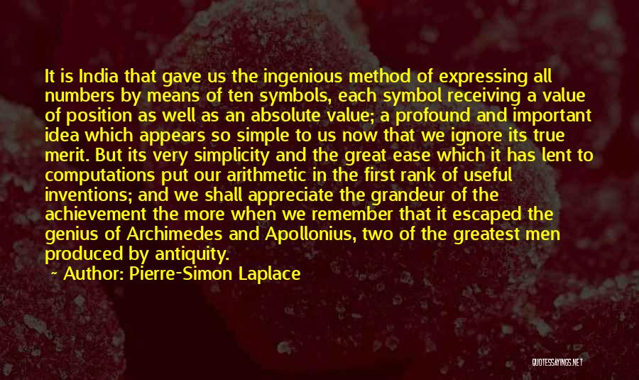 Archimedes Math Quotes By Pierre-Simon Laplace