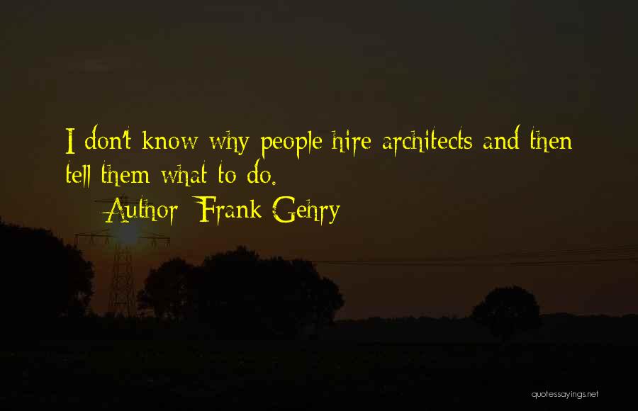 Architects Quotes By Frank Gehry