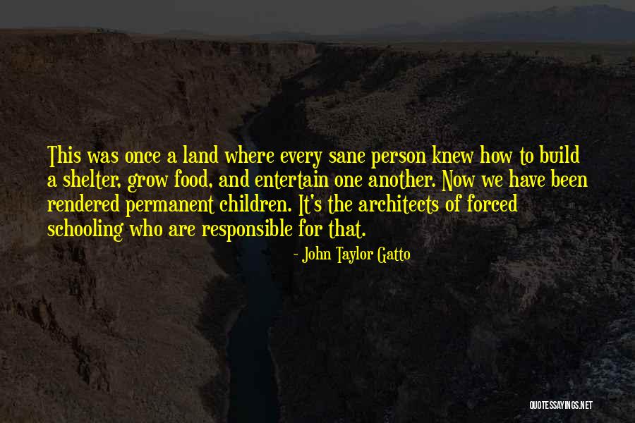 Architects Quotes By John Taylor Gatto