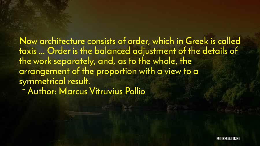 Architecture And Design Quotes By Marcus Vitruvius Pollio