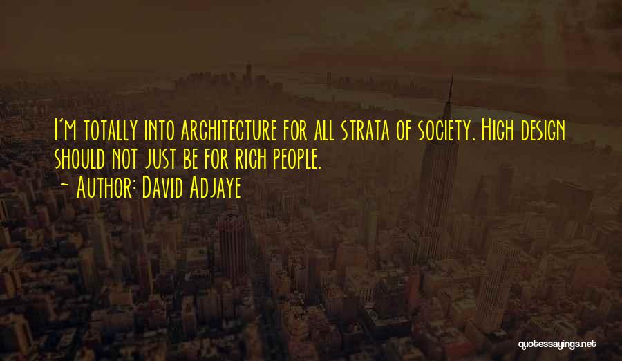 Architecture And Society Quotes By David Adjaye