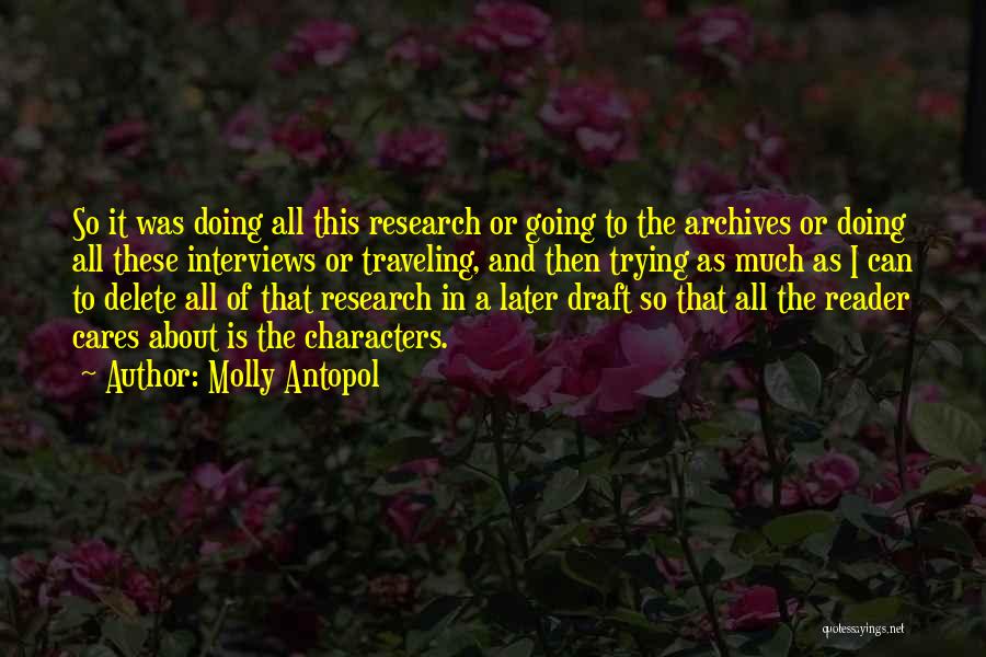 Archives Quotes By Molly Antopol