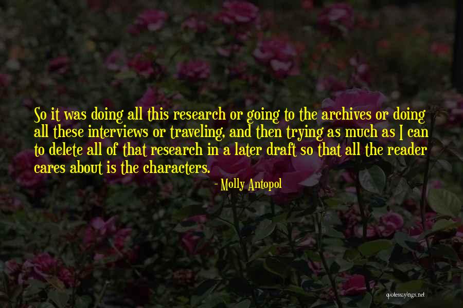 Archives Quotes By Molly Antopol Archives Quotes By Molly Antopol