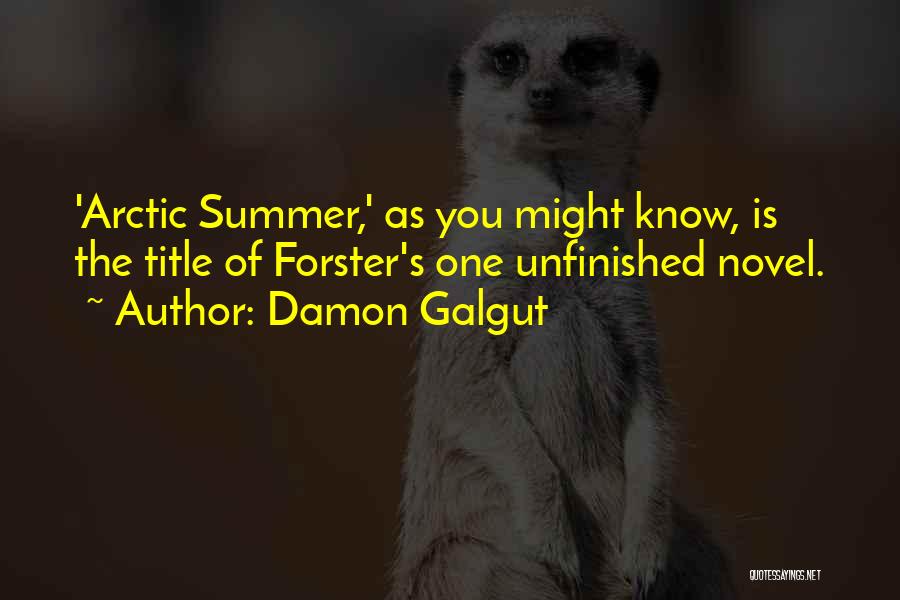 Arctic Quotes By Damon Galgut