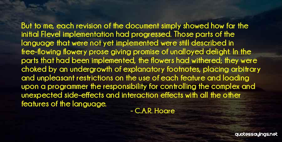 Are Footnotes Quotes By C.A.R. Hoare Are Footnotes Quotes By C.A.R. Hoare