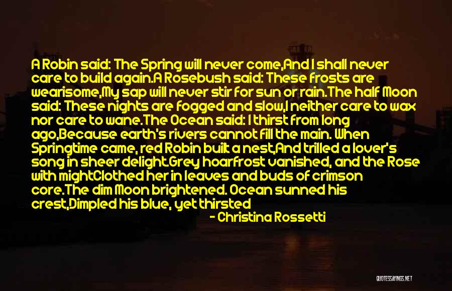 Are Half Moon Quotes By Christina Rossetti Are Half Moon Quotes By Christina Rossetti