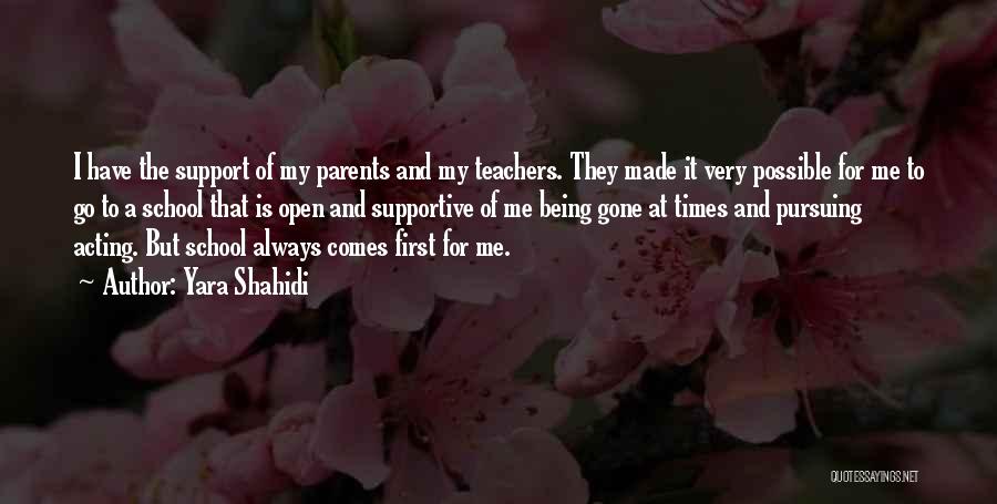 Are Parents First Teachers Quotes By Yara Shahidi