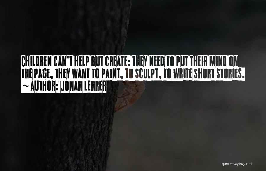 Are Short Stories Put In Quotes By Jonah Lehrer
