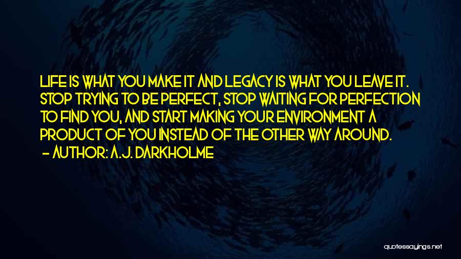 Are We A Product Of Our Environment Quotes By A.J. Darkholme