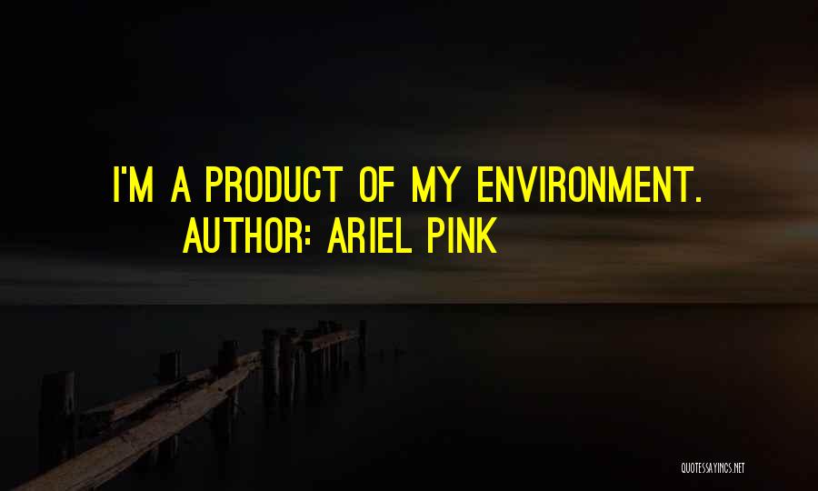 Are We A Product Of Our Environment Quotes By Ariel Pink