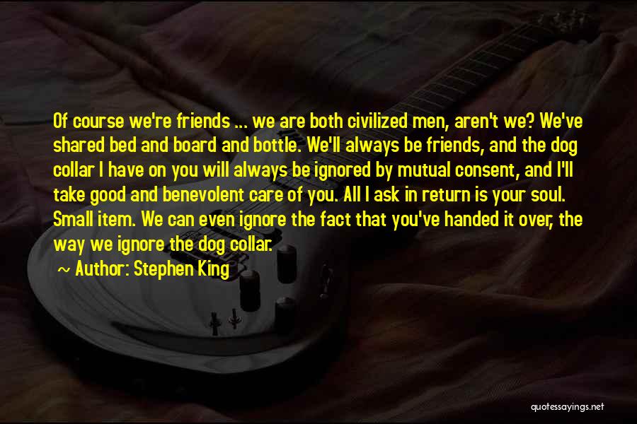 Are We Even Friends Quotes By Stephen King