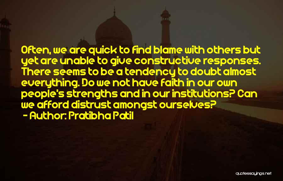 Are We There Yet Quotes By Pratibha Patil