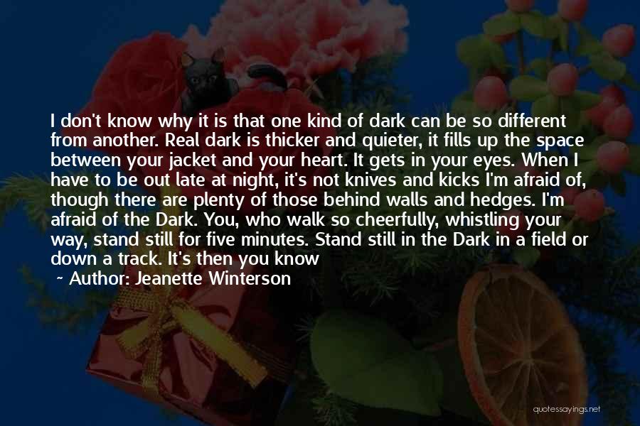 Are You Afraid Of The Dark Quotes By Jeanette Winterson