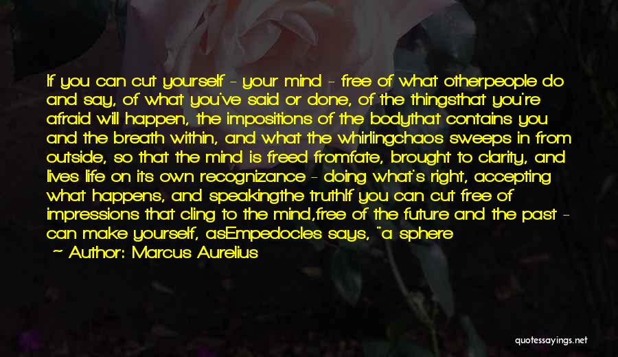 Are You Afraid Of The Future Quotes By Marcus Aurelius