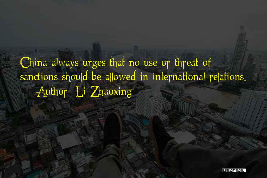 Are You Allowed To Use Quotes By Li Zhaoxing