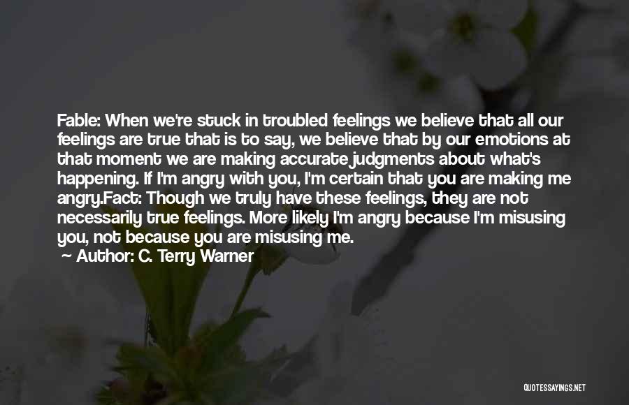 Are You Angry With Me Quotes By C. Terry Warner