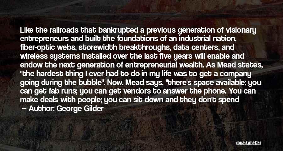 Are You Available Quotes By George Gilder