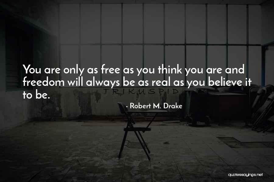 Are You Free Quotes By Robert M. Drake