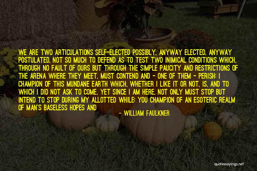 Are You Really Mine Quotes By William Faulkner