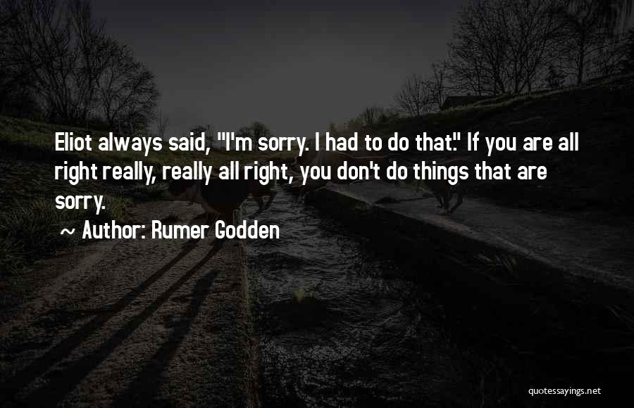 Are You Really Sorry Quotes By Rumer Godden