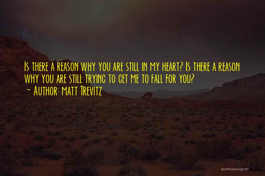 Are You Still There For Me Quotes By Matt Trevitz