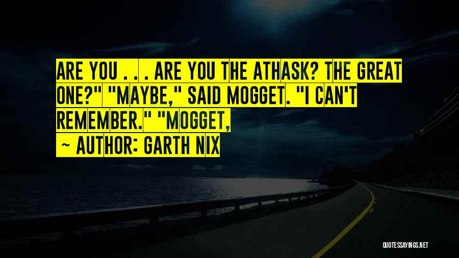 Are You The One Quotes By Garth Nix