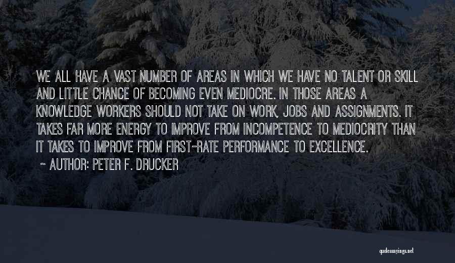 Areas Quotes By Peter F. Drucker