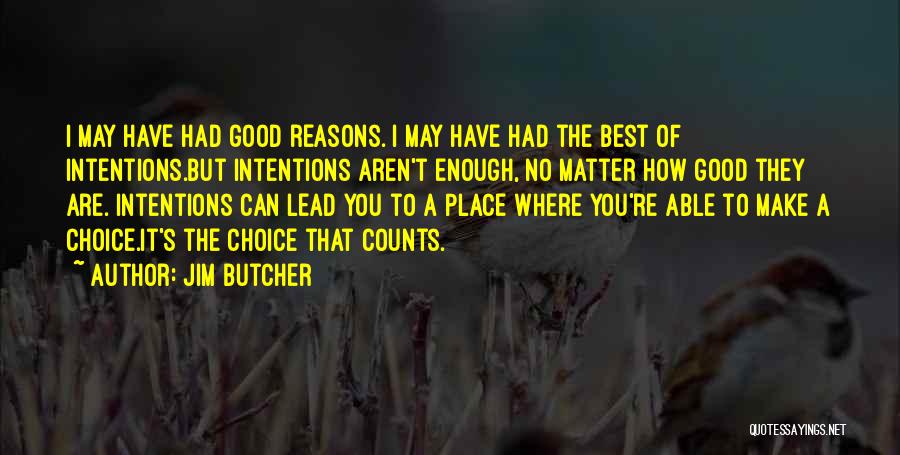 Aren't Good Enough Quotes By Jim Butcher