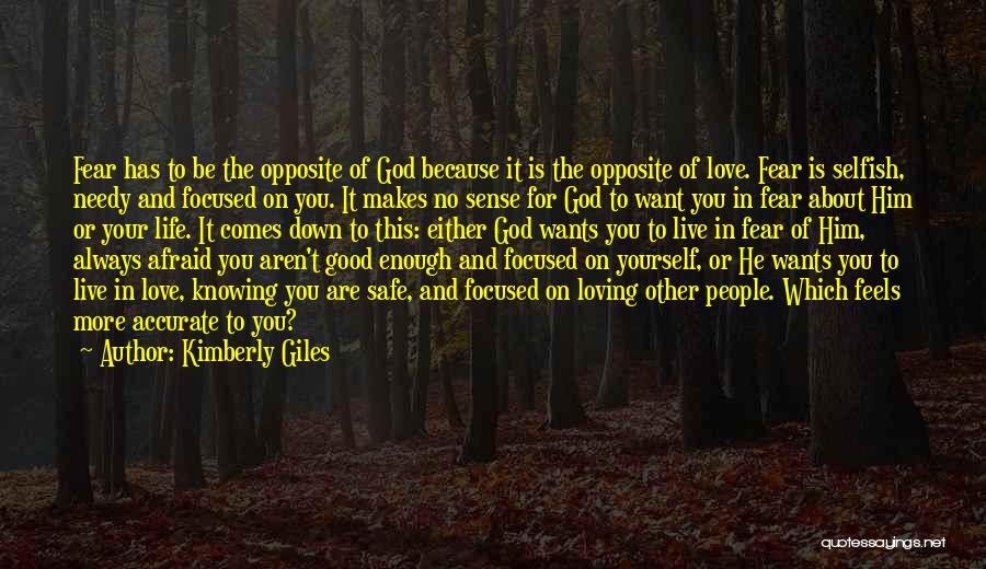 Aren't Good Enough Quotes By Kimberly Giles