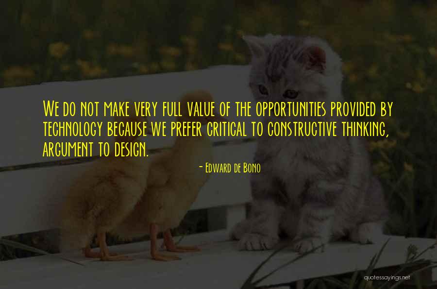 Argument From Design Quotes By Edward De Bono Argument From Design Quotes By Edward De Bono